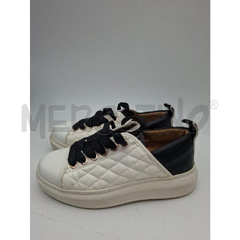 SCARPE DONNA ALEXANDER SMITH BIANCO NERO  | Mercatino dell'Usato Albenga 1