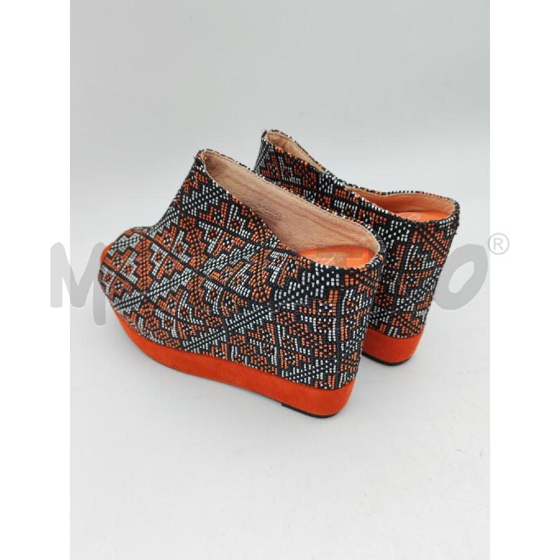 SCARPE DONNA ARANCIO NERO HAVANA CAMBELL | Mercatino dell'Usato Albenga 3