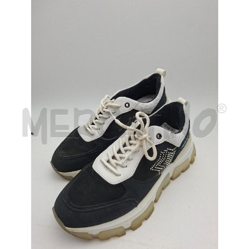 SCARPE DONNA ATLANTIC STARS NERO BORCHIE | Mercatino dell'Usato Albenga 1