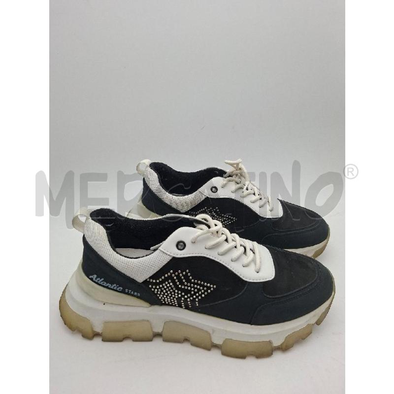 SCARPE DONNA ATLANTIC STARS NERO BORCHIE | Mercatino dell'Usato Albenga 2