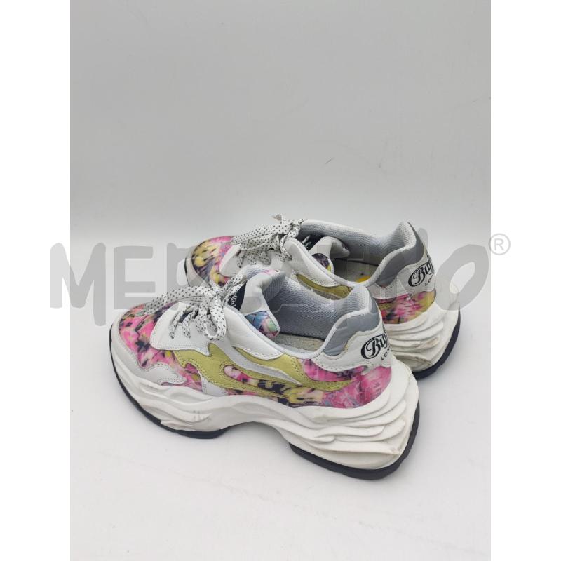SCARPE DONNA BIANCO ROSA BUFFALO LONDON | Mercatino dell'Usato Albenga 3