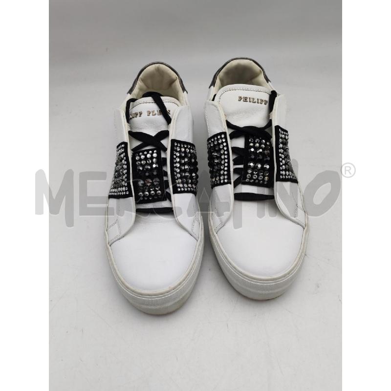 SCARPE DONNA BIANCO STRASS PHILIPP PLEIN  | Mercatino dell'Usato Albenga 1