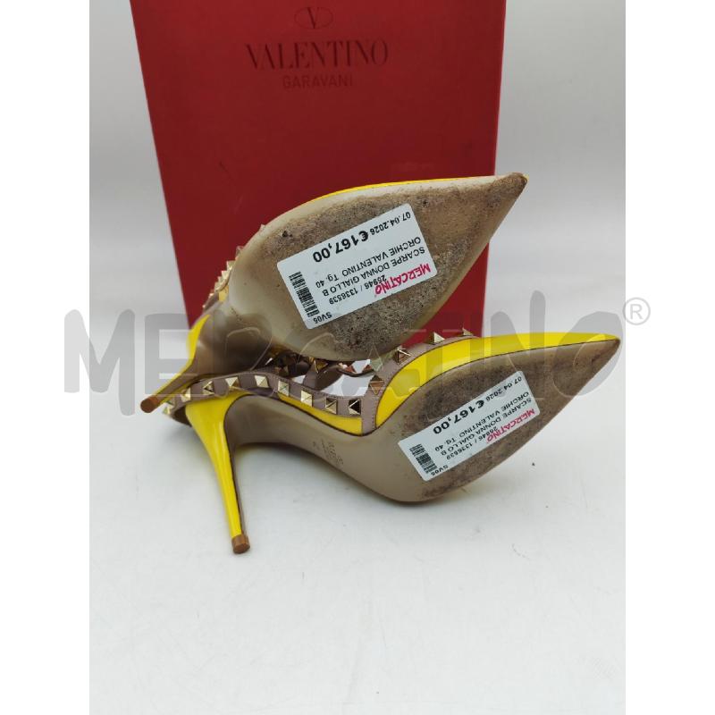 SCARPE DONNA GIALLO BORCHIE VALENTINO GARAVANI IN VERNICE | Mercatino dell'Usato Albenga 4