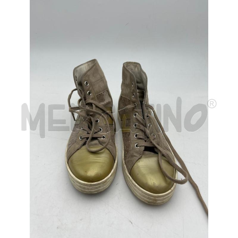 SCARPE DONNA MARRONE ORO HOGAN  | Mercatino dell'Usato Albenga 1