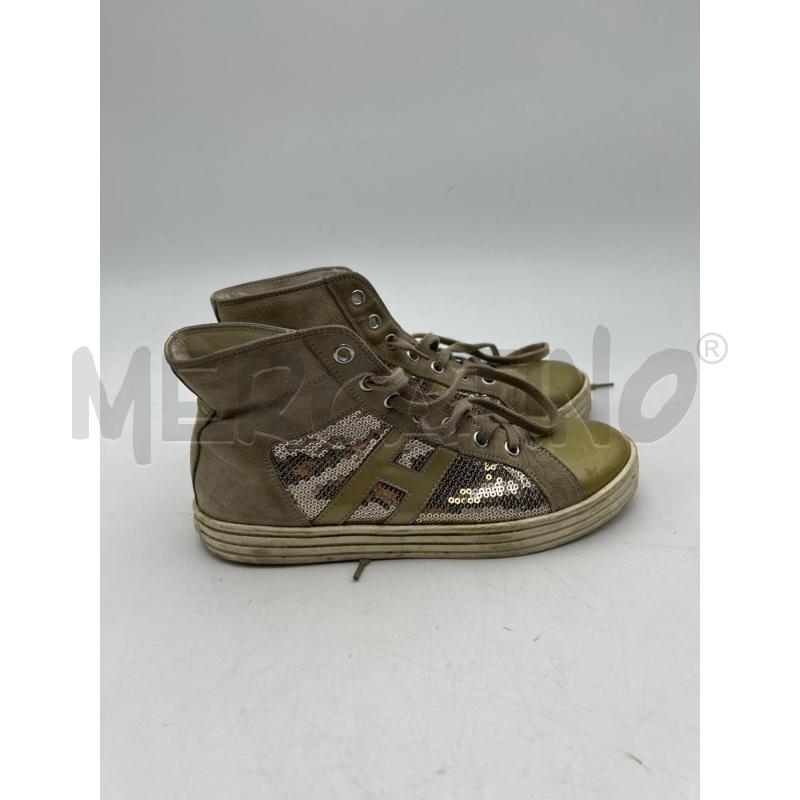 SCARPE DONNA MARRONE ORO HOGAN  | Mercatino dell'Usato Albenga 2