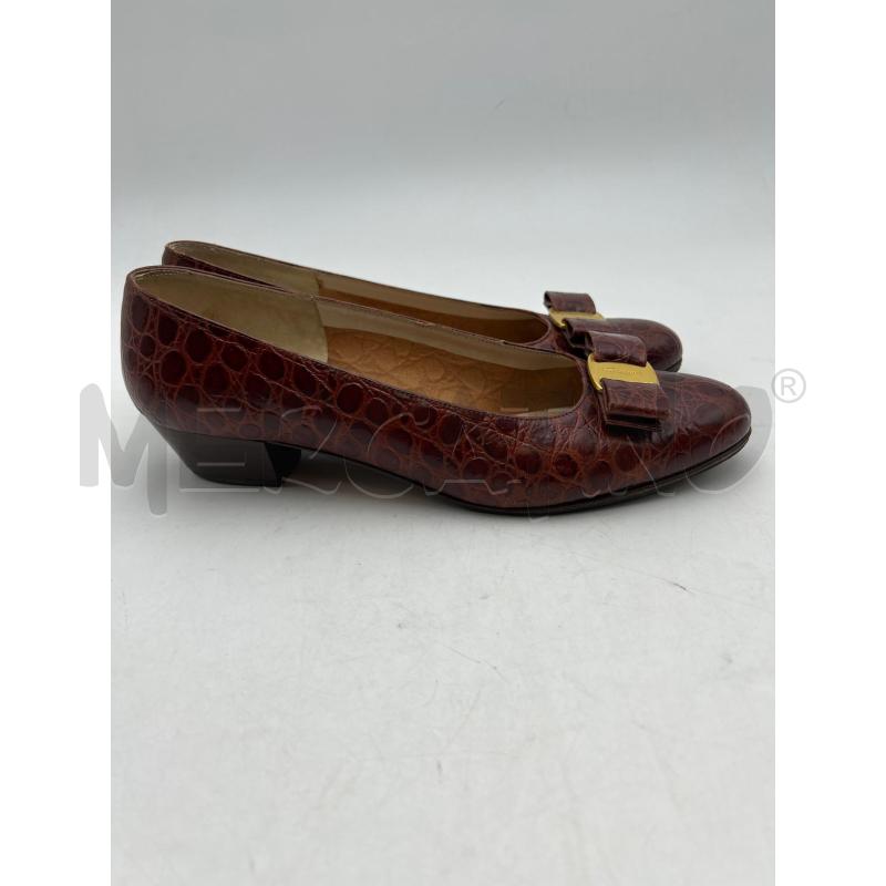SCARPE DONNA MARRONE SALVATORE FERRAGAMO | Mercatino dell'Usato Albenga 2