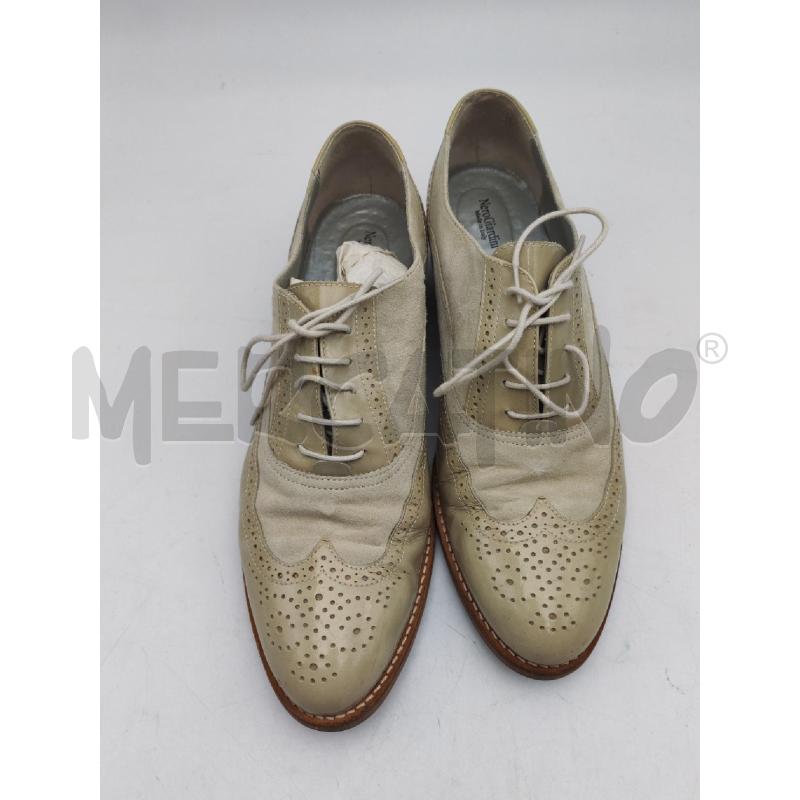 SCARPE DONNA NERO GIARDINI BEIGE ALLACCIATA | Mercatino dell'Usato Albenga 1