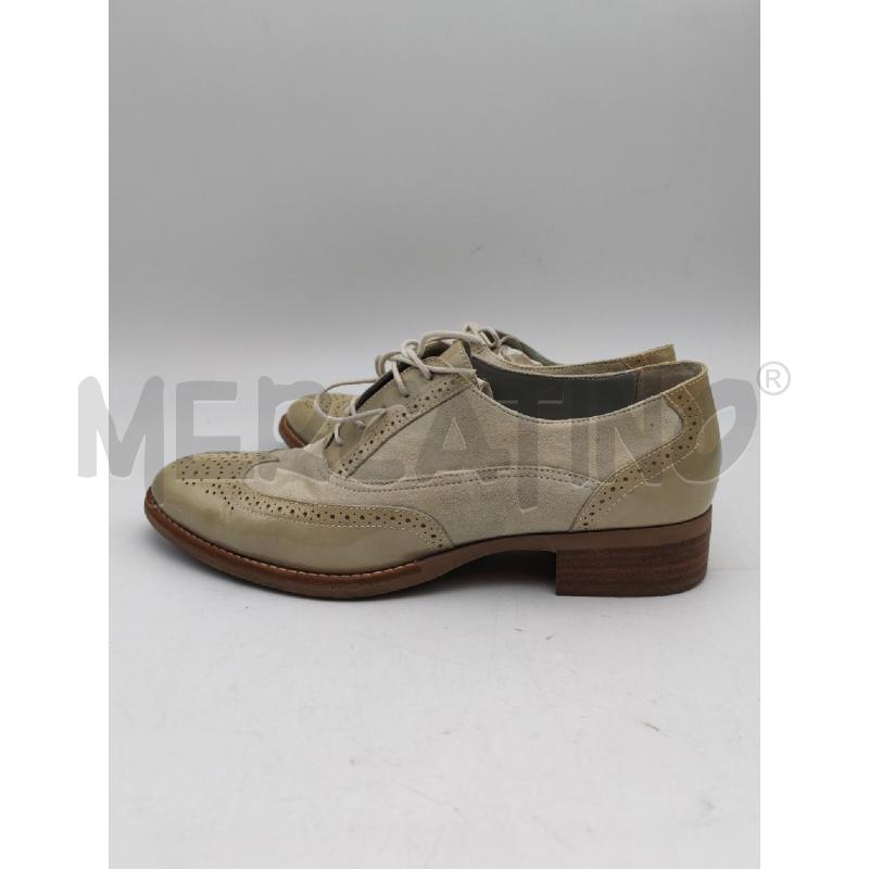 SCARPE DONNA NERO GIARDINI BEIGE ALLACCIATA | Mercatino dell'Usato Albenga 3