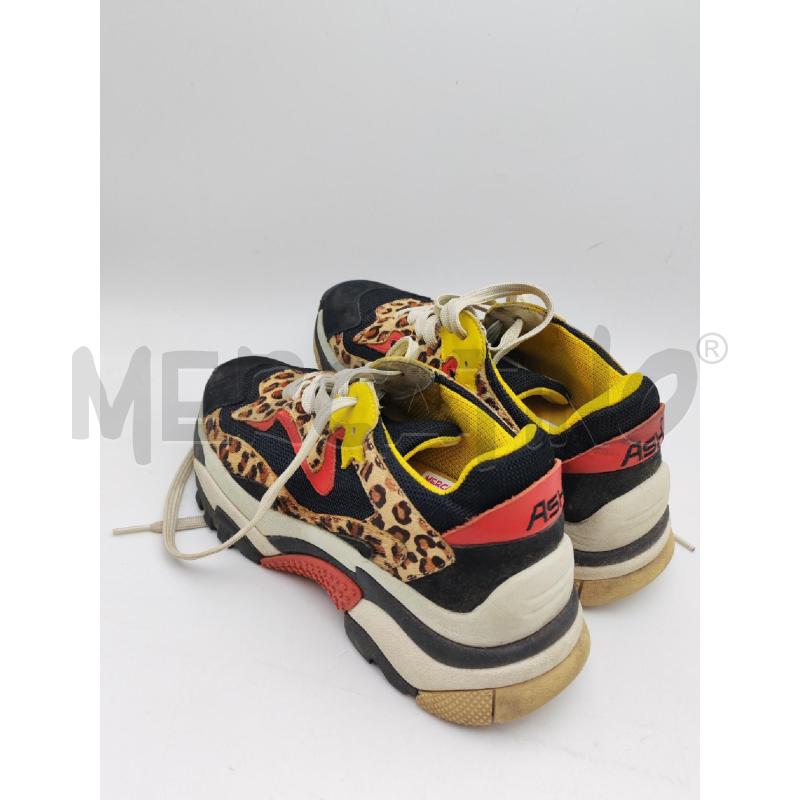 SCARPE DONNA NERO LEOPARDO GIALLO ASH | Mercatino dell'Usato Albenga 3