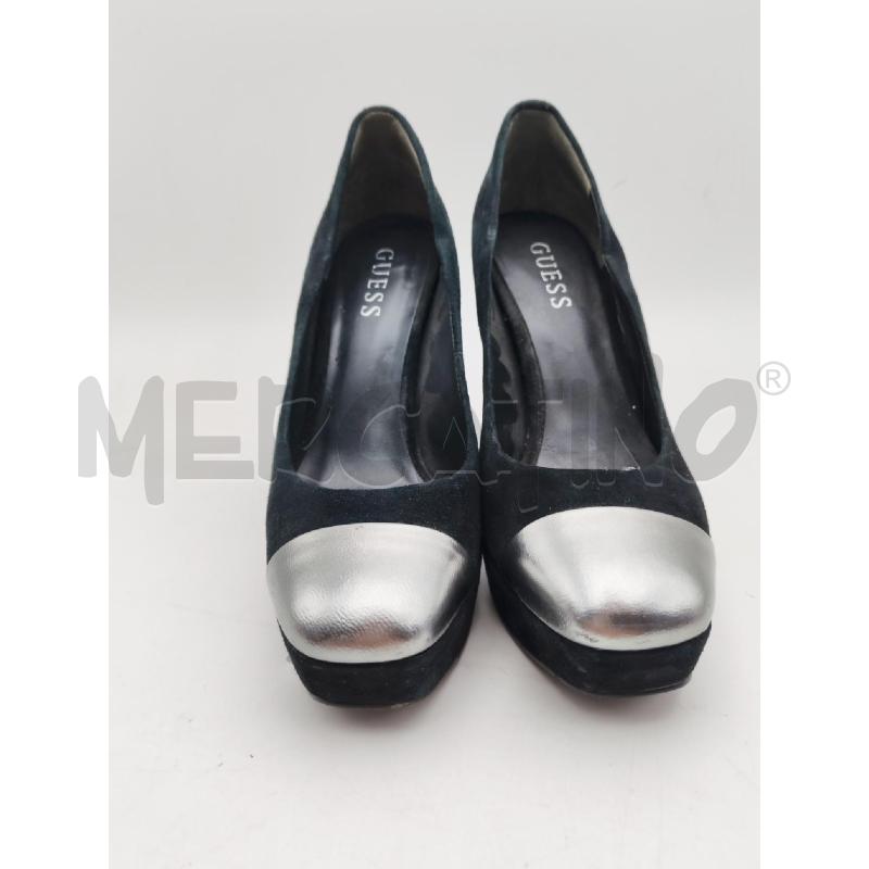 SCARPE DONNA NERO PUNTA ORO TACCO GUESS | Mercatino dell'Usato Albenga 1