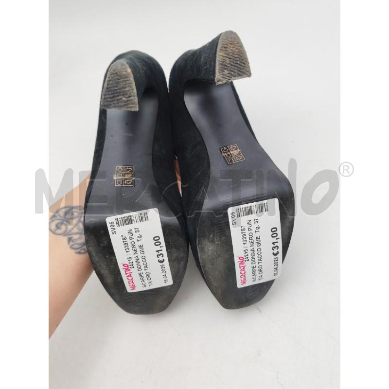 SCARPE DONNA NERO PUNTA ORO TACCO GUESS | Mercatino dell'Usato Albenga 4