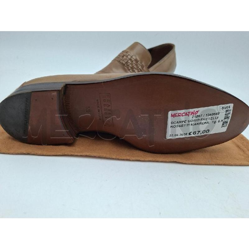 SCARPE UOMO FRETELLI ROSSETTI MARRONE  | Mercatino dell'Usato Albenga 3