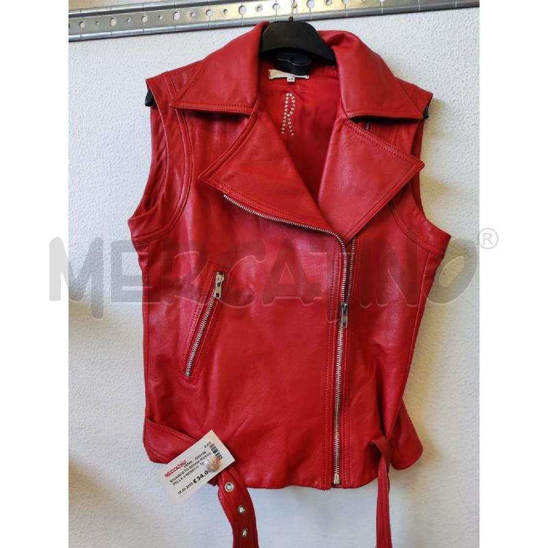 SMANICATO DONNA ROSSO PELLE II REBECCA | Mercatino dell'Usato Albenga 1