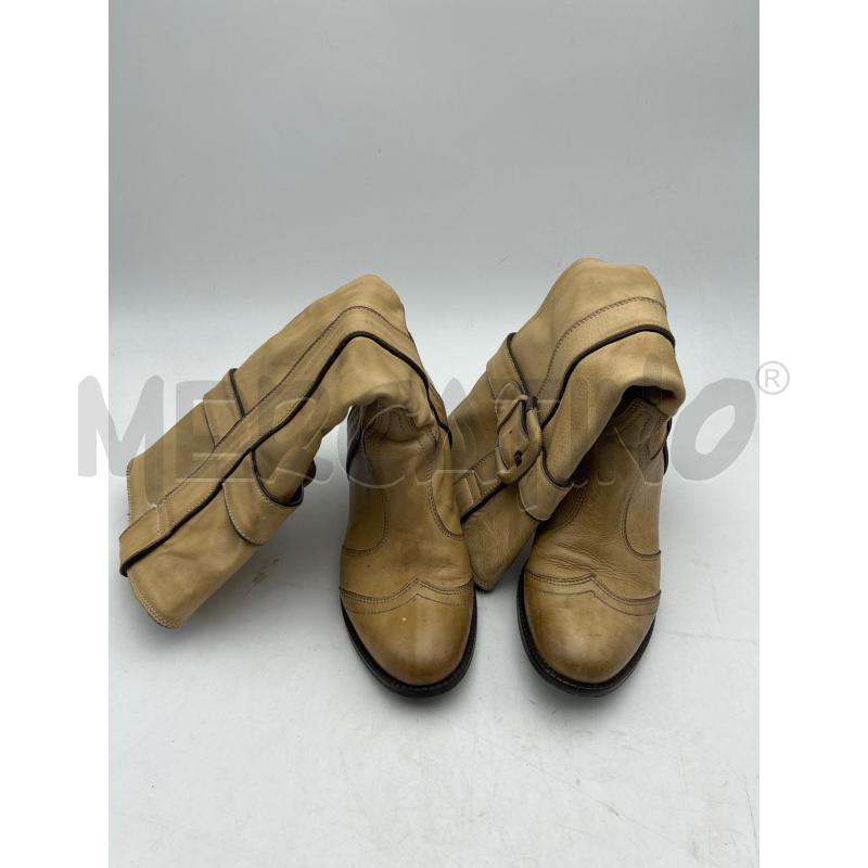 STIVALI DONNA PELLE BEIGE JANET JANET  | Mercatino dell'Usato Albenga 1
