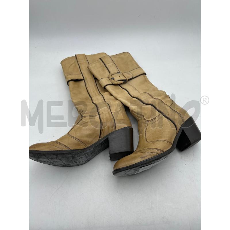 STIVALI DONNA PELLE BEIGE JANET JANET  | Mercatino dell'Usato Albenga 3