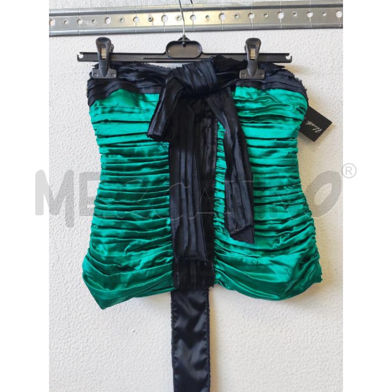 TOP VERDE NERO SETA DOLCE E GABBANA  | Mercatino dell'Usato Albenga 1