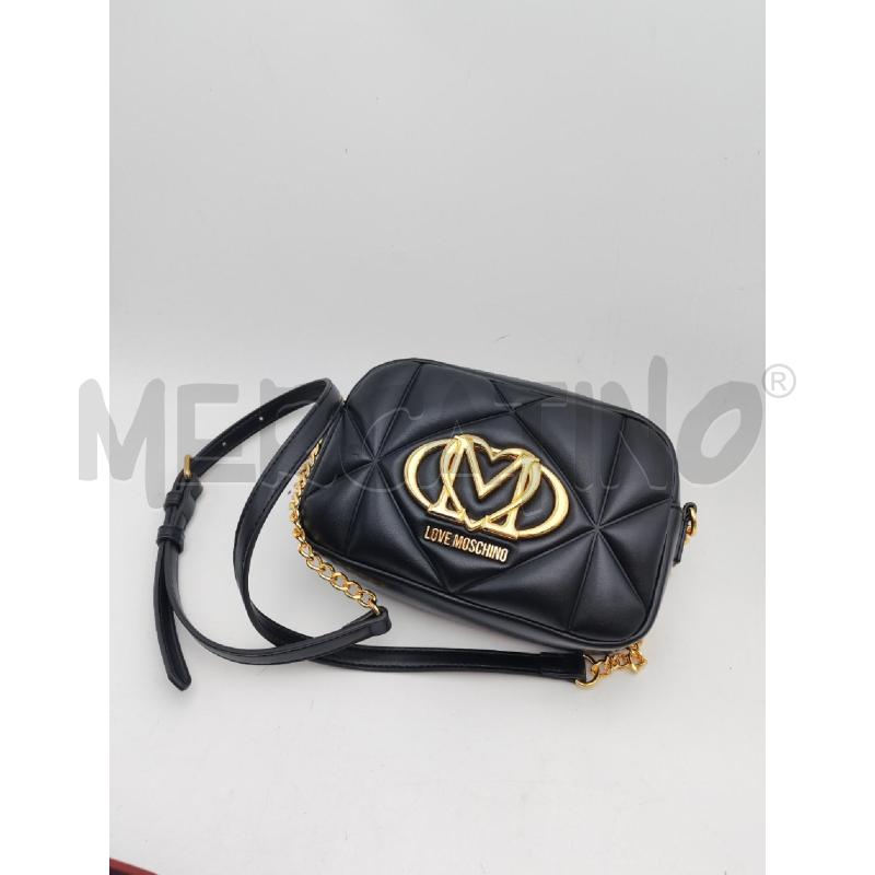 TRACOLLA DONNA LOVE MOSCHINO NERO  | Mercatino dell'Usato Albenga 1