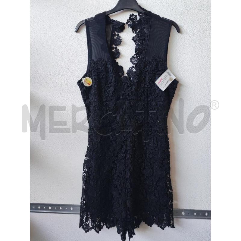 TUTA DONNA CORTA NERO PIZZO GUESS | Mercatino dell'Usato Albenga 1