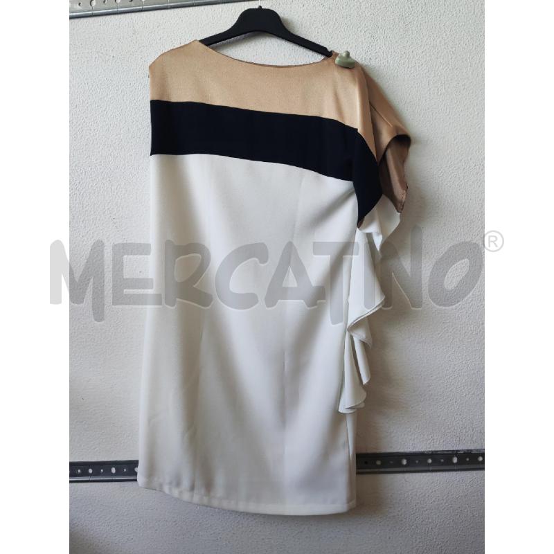 VESTITO DONNA ANNIE P. BIANCO BEIGE NERO  | Mercatino dell'Usato Albenga 2
