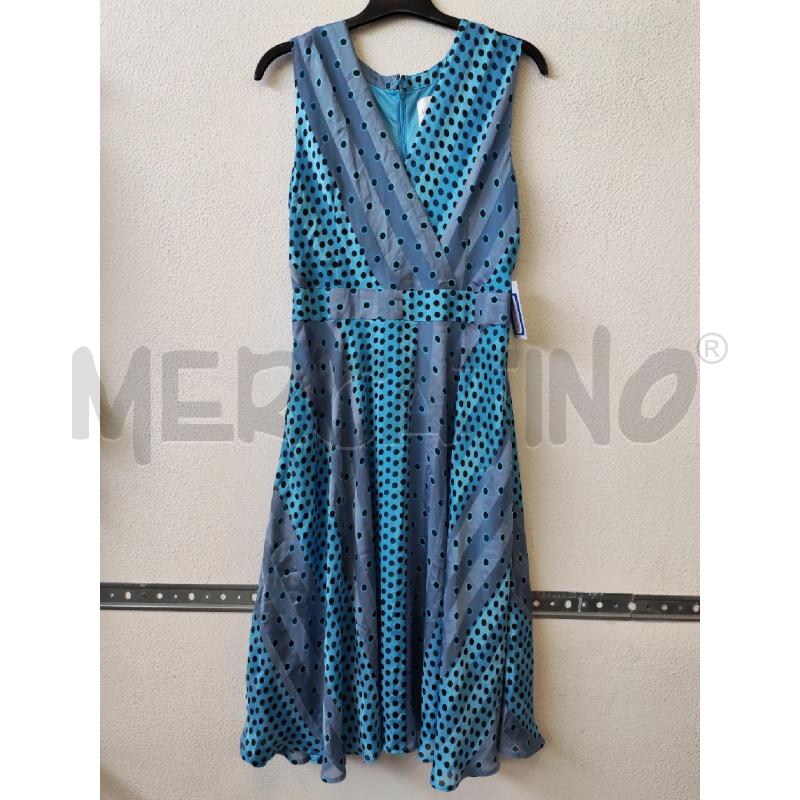 VESTITO DONNA AZZURRO POIS YNONIME | Mercatino dell'Usato Albenga 1