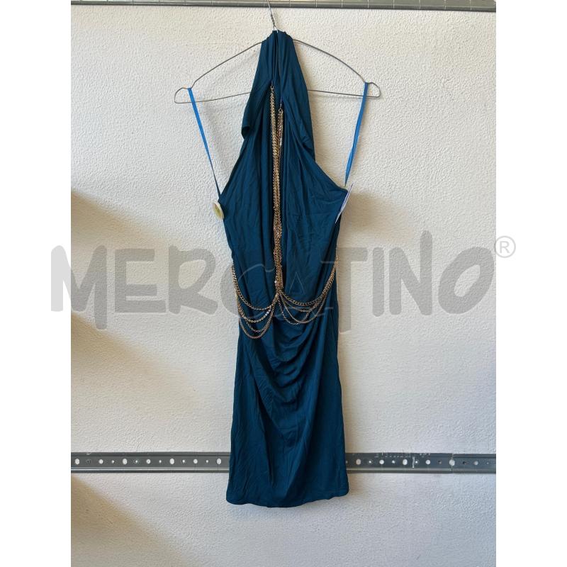 VESTITO DONNA AZZ CATENE PENDENTI DIETRO ELISABETTA FRANCHI  | Mercatino dell'Usato Albenga 1