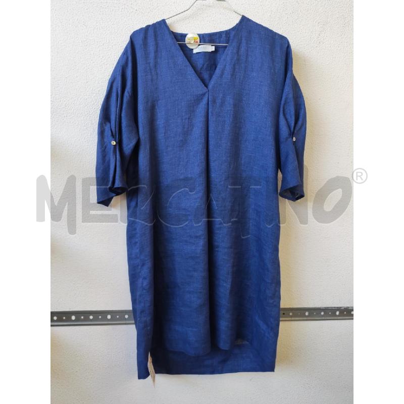 VESTITO DONNA BARBA LINO BLU | Mercatino dell'Usato Albenga 1