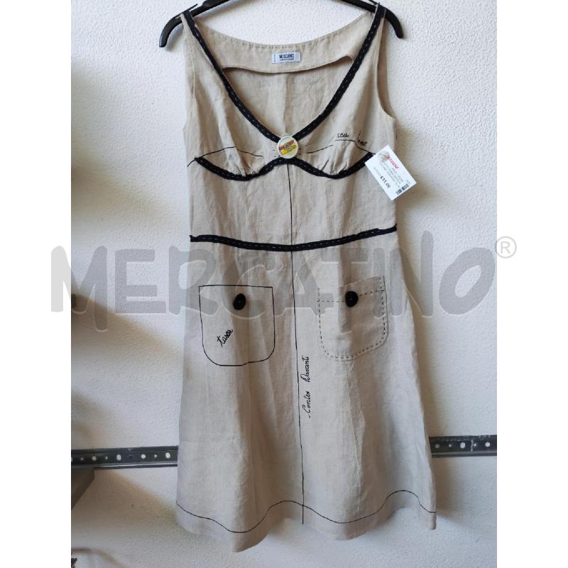 VESTITO DONNA BEIGE MOSCHINO CHEAPANDCHIC LINO | Mercatino dell'Usato Albenga 1