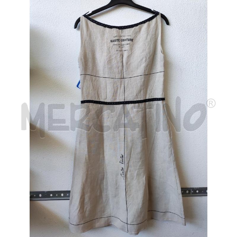 VESTITO DONNA BEIGE MOSCHINO CHEAPANDCHIC LINO | Mercatino dell'Usato Albenga 2