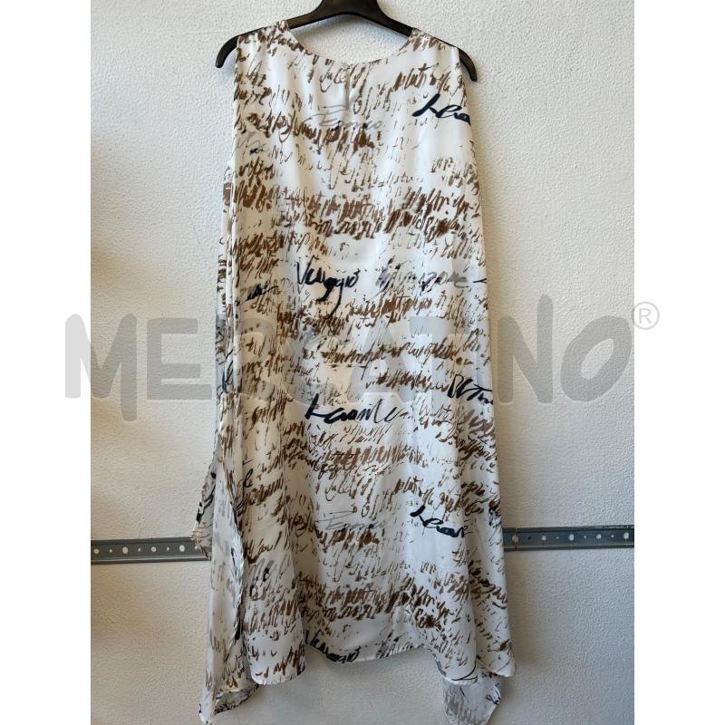VESTITO DONNA BIANCO FANTASIA PESERICO  | Mercatino dell'Usato Albenga 2