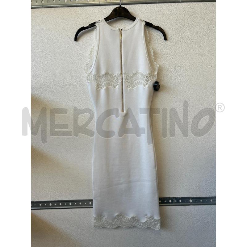 VESTITO DONNA BIANCO LUNGO MARCIANO GUESS PIZZO BORDO MANICA  | Mercatino dell'Usato Albenga 2