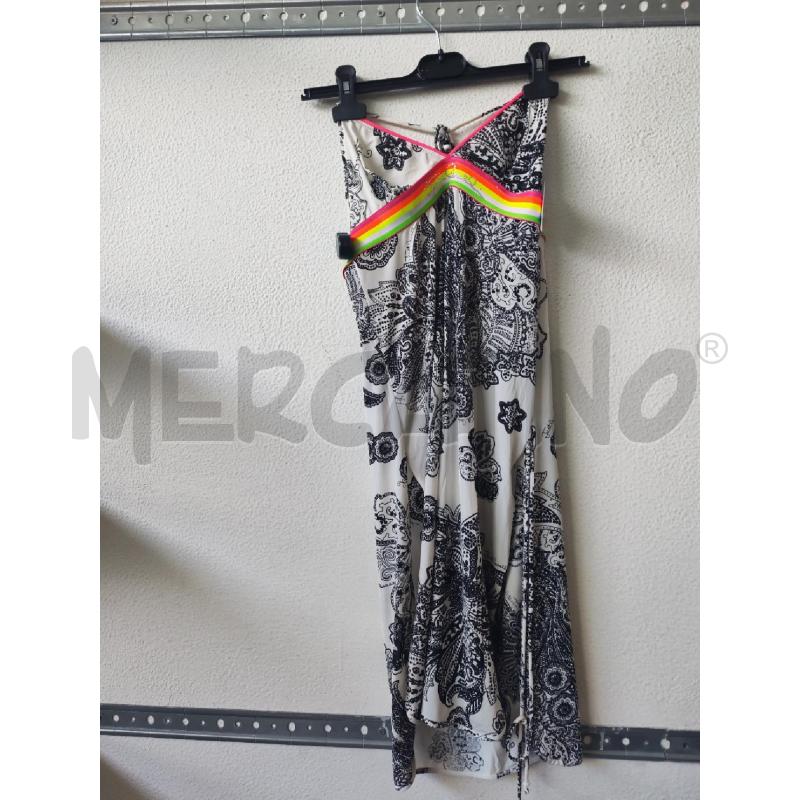 VESTITO DONNA BIANCO NERO BEACH WEAR ROBERTO CAVALLI  | Mercatino dell'Usato Albenga 1