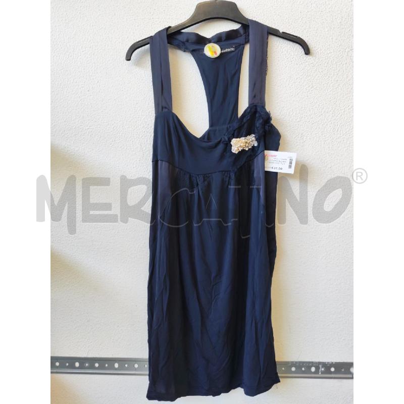 VESTITO DONNA BLU ANNARITA ZONA GIOIELLO | Mercatino dell'Usato Albenga 1