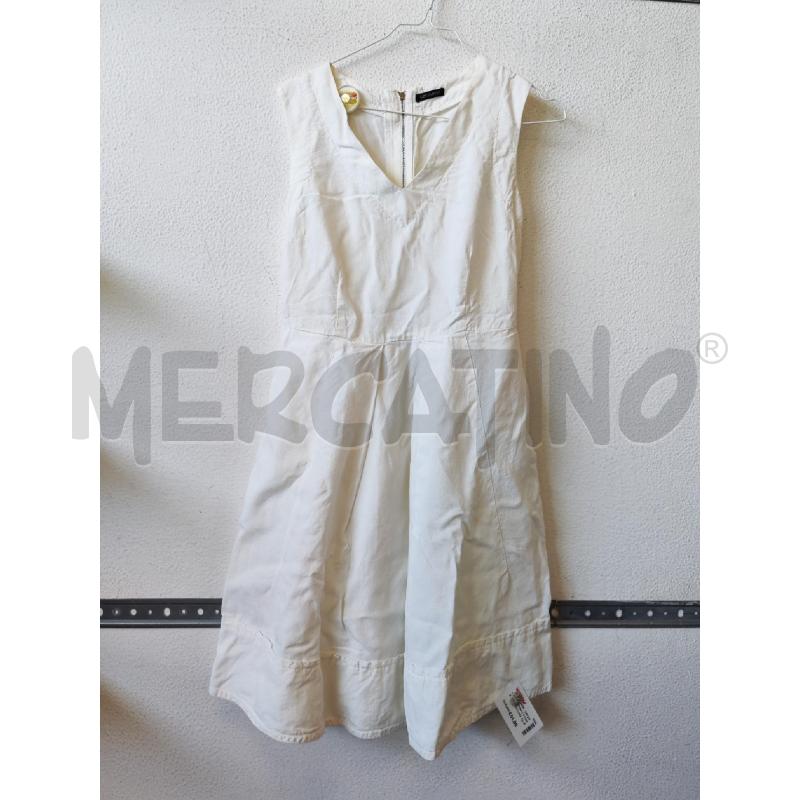 VESTITO DONNA C.P COMPANY BIANCO LINO  | Mercatino dell'Usato Albenga 1