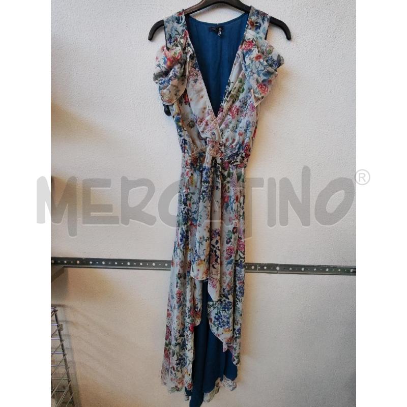 VESTITO DONNA DENNT ORSE BIANCO FIORI LUNGO  | Mercatino dell'Usato Albenga 1
