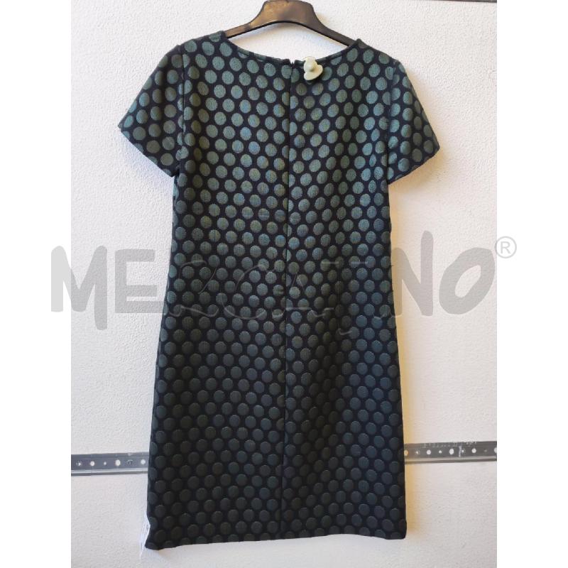 VESTITO DONNA DIANA GALLESI FANTASIA NERO POIS VERDE | Mercatino dell'Usato Albenga 2