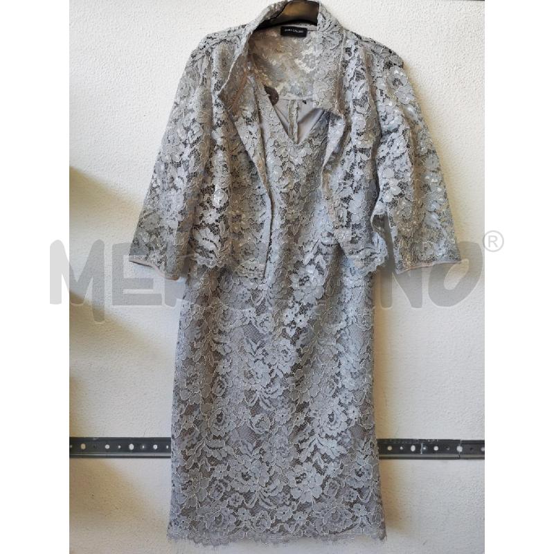 VESTITO DONNA DIANA GALLESI GRIGIO PIZZO + GIACCHETTO | Mercatino dell'Usato Albenga 1