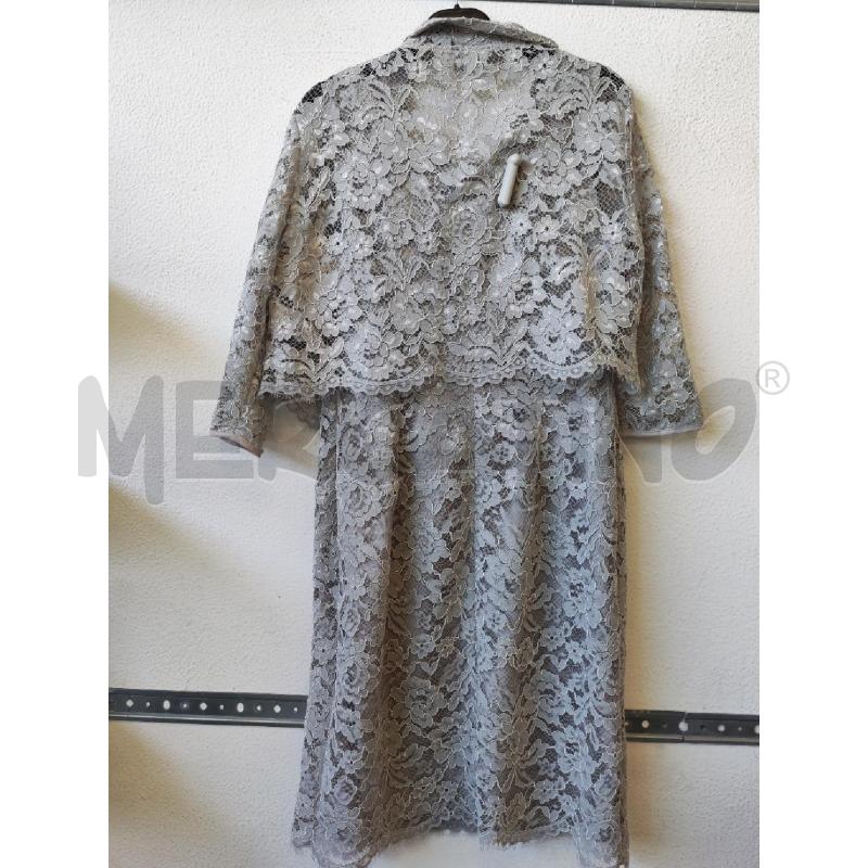 VESTITO DONNA DIANA GALLESI GRIGIO PIZZO + GIACCHETTO | Mercatino dell'Usato Albenga 2