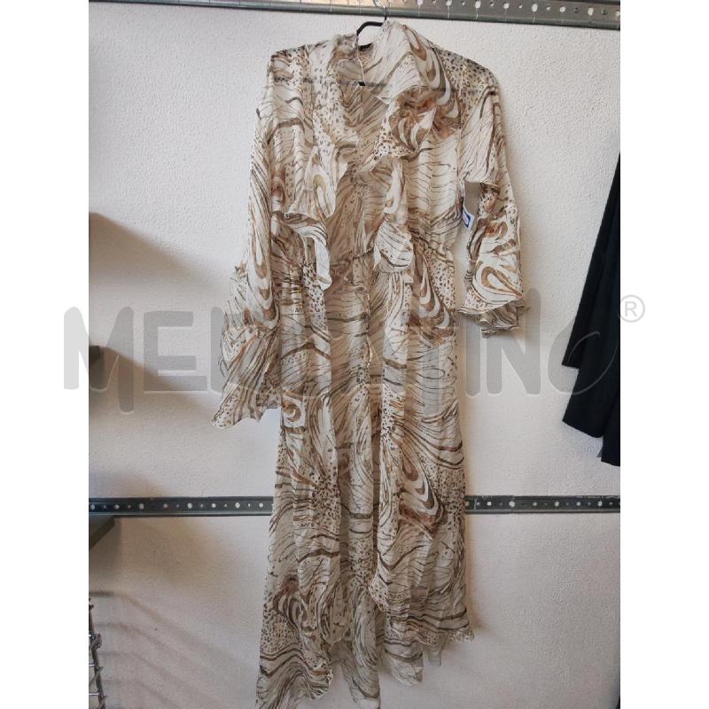 VESTITO DONNA FANTASIA BIANCO MARRONE RCRESCENTINI  | Mercatino dell'Usato Albenga 1