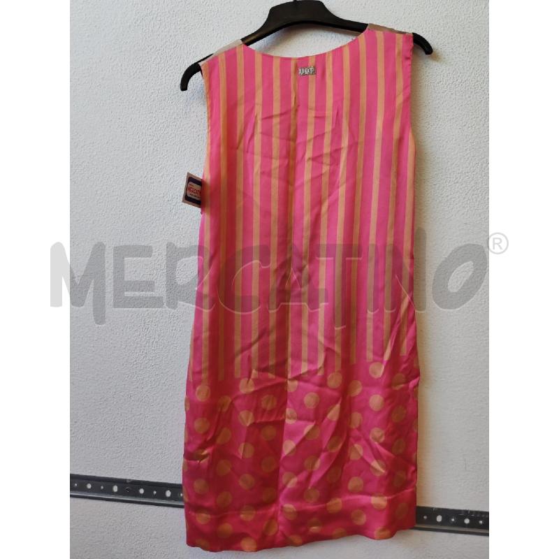 VESTITO DONNA FUCSIA MARRONE ROSA STRASS VDP | Mercatino dell'Usato Albenga 2