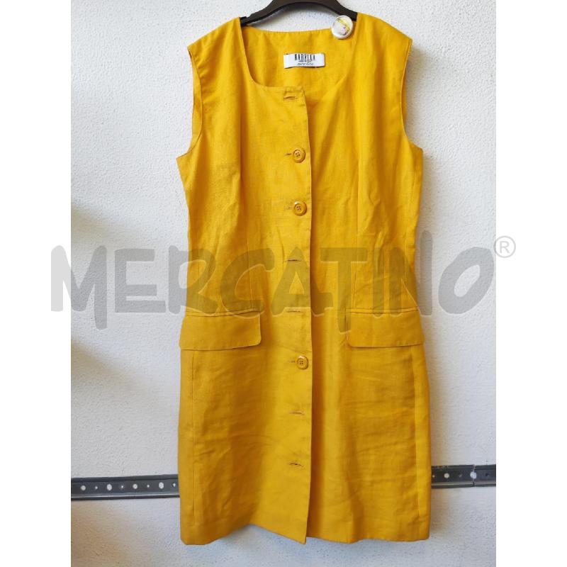 VESTITO DONNA GIALLO LINO MARELLA  | Mercatino dell'Usato Albenga 1