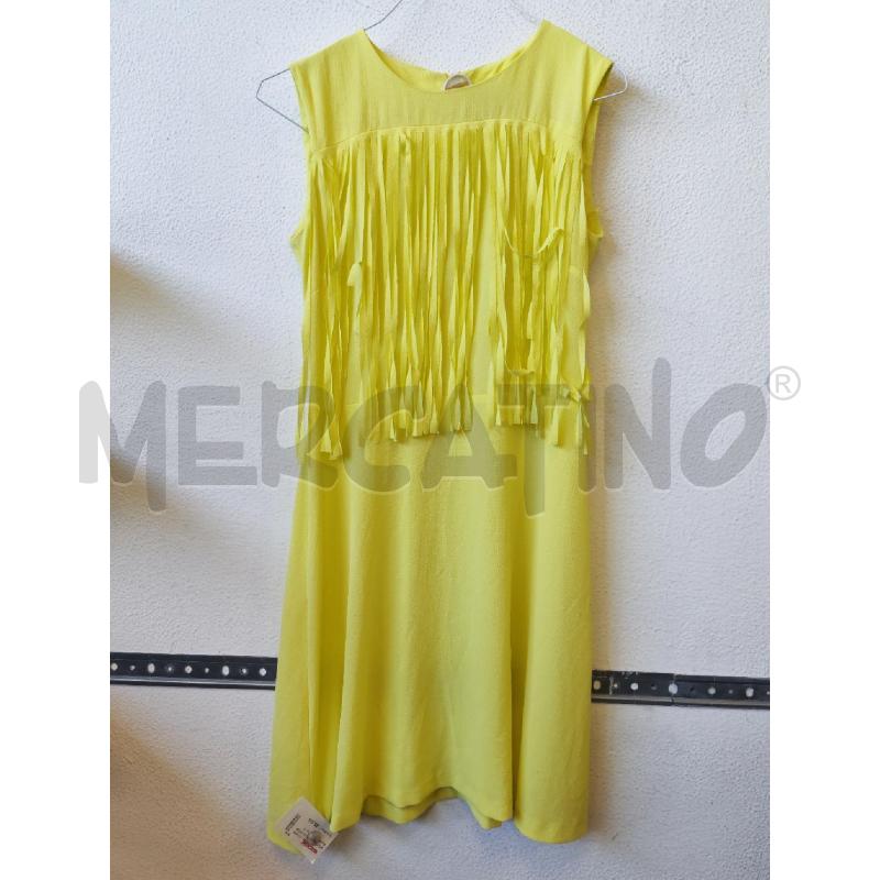 VESTITO DONNA KATE GIALLO FRANGE | Mercatino dell'Usato Albenga 1