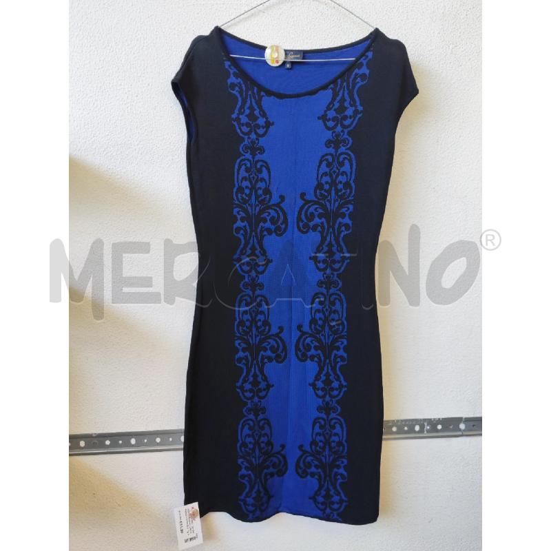 VESTITO DONNA LUISA SPAGNOLI NERO BLU | Mercatino dell'Usato Albenga 1