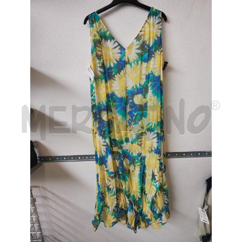 VESTITO DONNA LUNGO FANTASIA BLU GIALLO LUISA VIOLA  | Mercatino dell'Usato Albenga 2