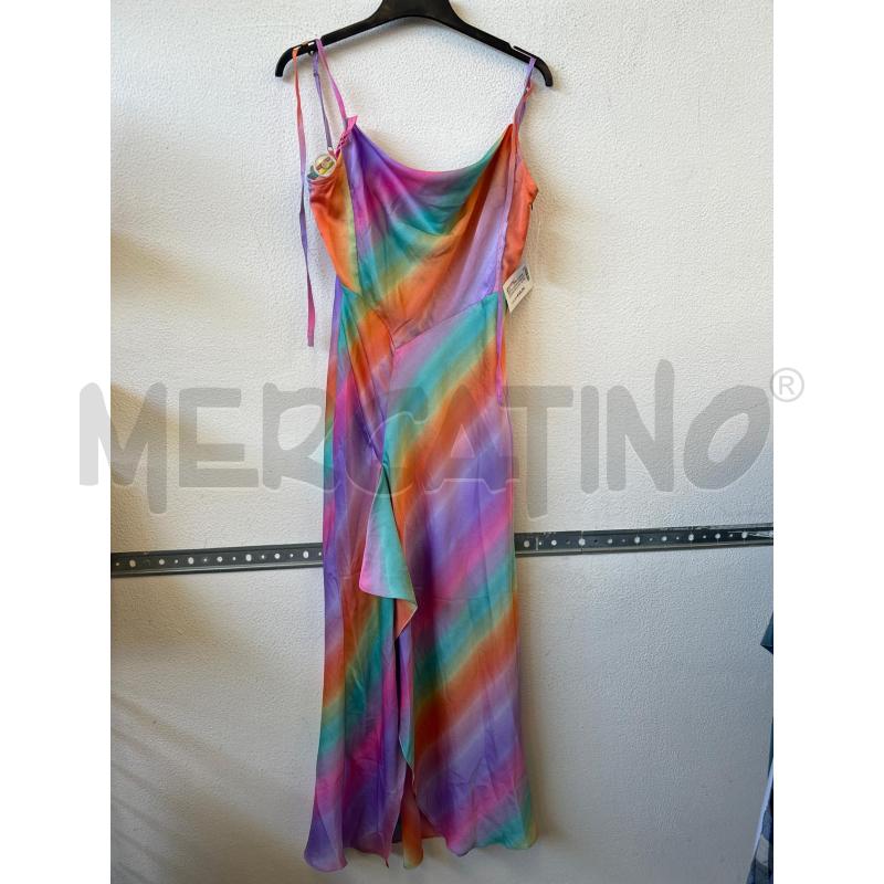 VESTITO DONNA LUNGO FANTASIA ROSA VIOLA LIQUORISH  | Mercatino dell'Usato Albenga 1