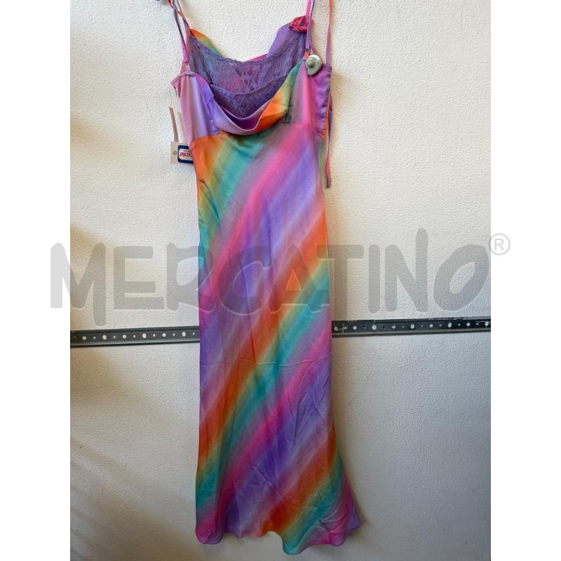 VESTITO DONNA LUNGO FANTASIA ROSA VIOLA LIQUORISH  | Mercatino dell'Usato Albenga 2