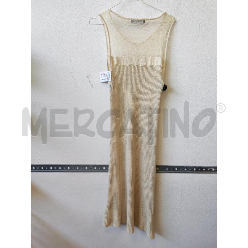 VESTITO DONNA LUNGO PANNA PIZZO SETA TWINSET  | Mercatino dell'Usato Albenga 2