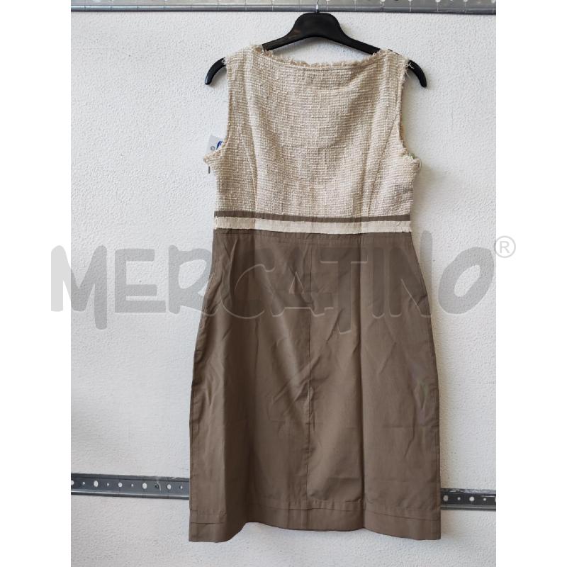 VESTITO DONNA MARRONE BEIGE MAX E CO  | Mercatino dell'Usato Albenga 2