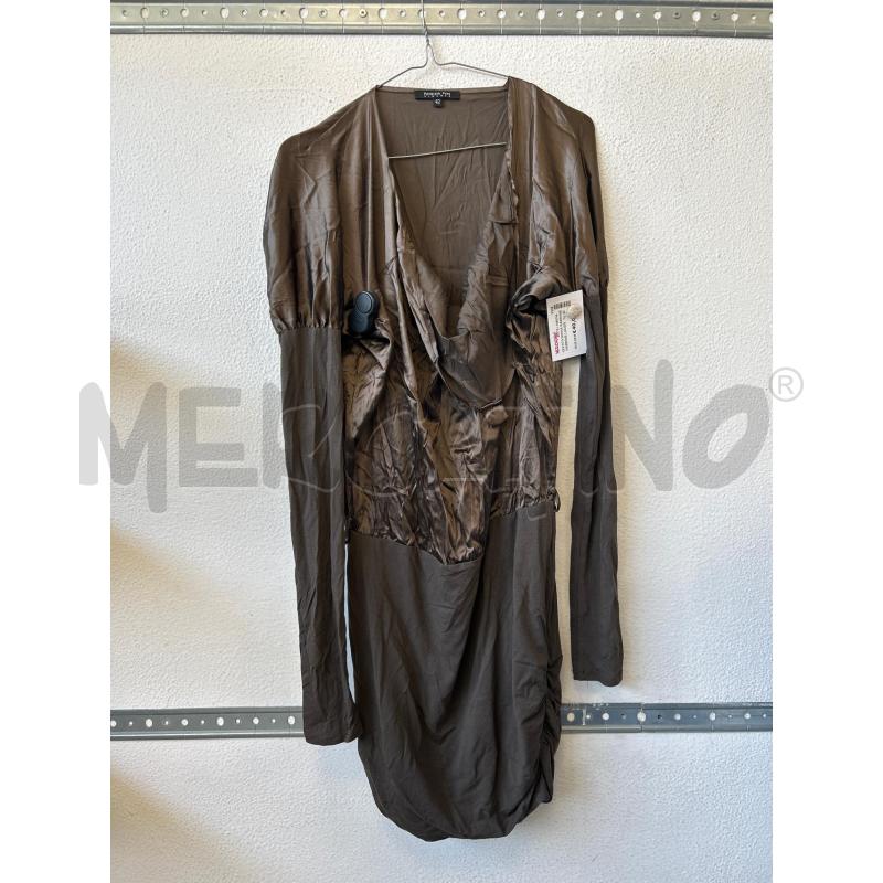 VESTITO DONNA MARRONE MARRONE LUCIDO PATRIZIA PEP  | Mercatino dell'Usato Albenga 1