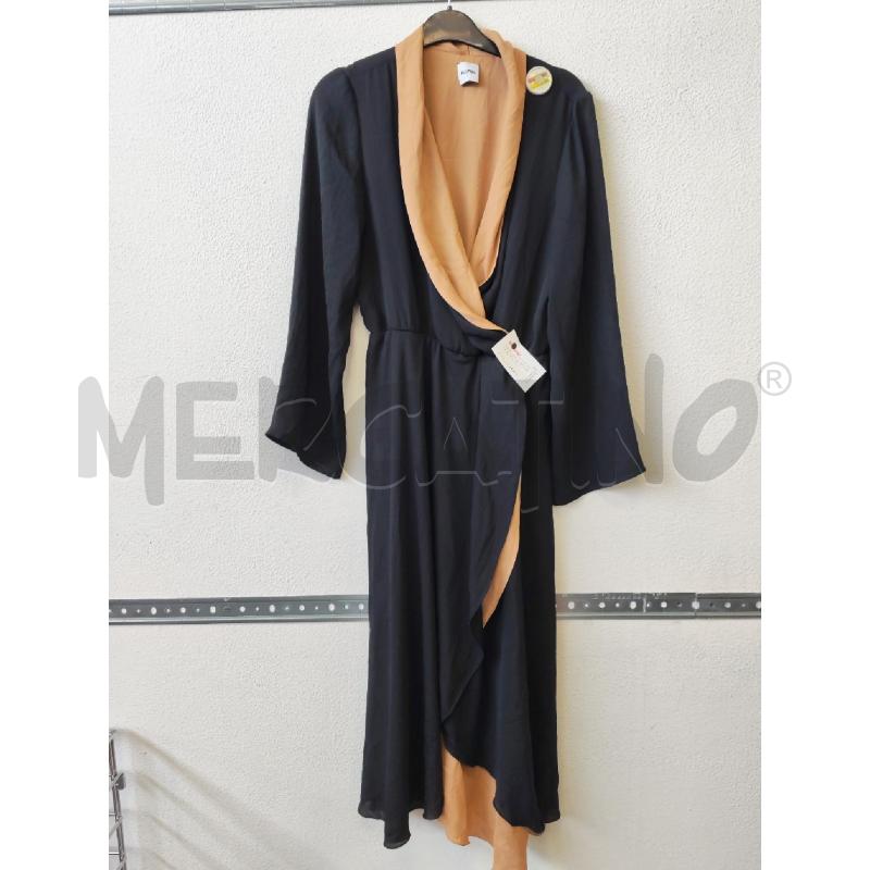 VESTITO DONNA NERO BEIGE ALLYNIL | Mercatino dell'Usato Albenga 1