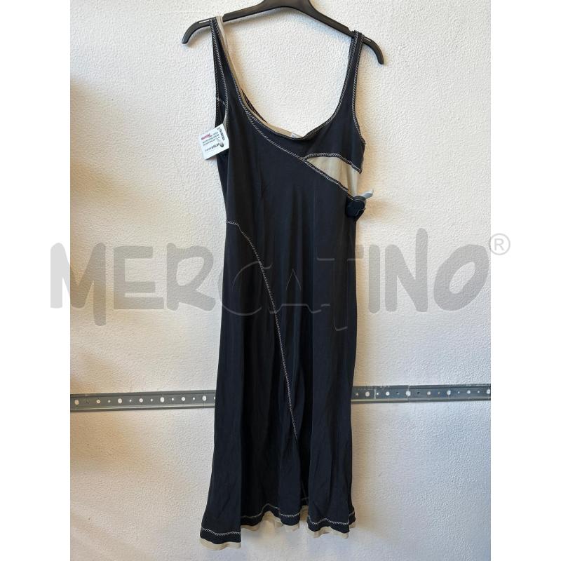 VESTITO DONNA NERO BEIGE SETA PHILOSOPHY BY ALBERTA FERRETTI | Mercatino dell'Usato Albenga 1